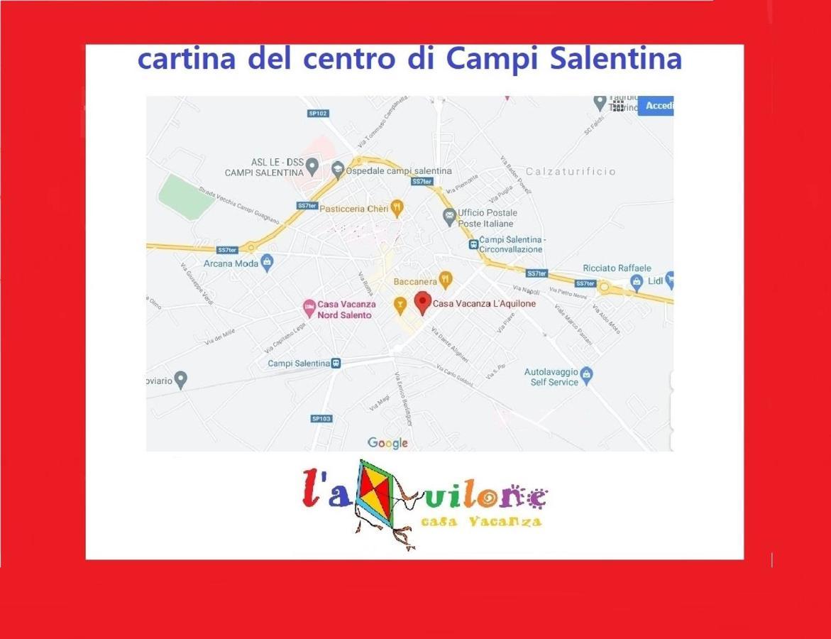 Casa Vacanza L'Aquilone Campi Salentina Exteriör bild
